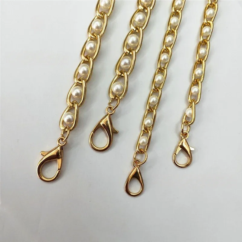 30-120CM Pearl Wrap Chain Wrap Chain Hand held Pearl Jewelry Pearl Woven Wrap Strap Bag Parts Accessories