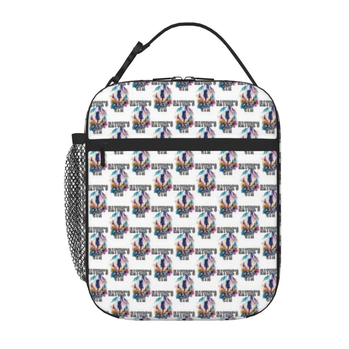 Hot Sale Nature S Gym Where Every Step Is A Workout Preppy Meal Bag Train Ride Reusable Lunch Bag