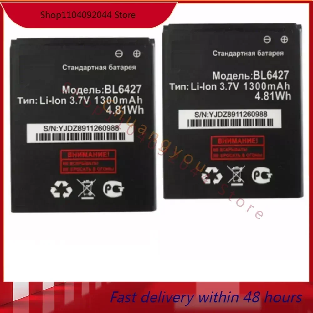 

New 2024 BL6427 batteries 1300mAh for FLY FS407 STRATUS 6 Accumulator Mobile Phone High quality Replacement Battery