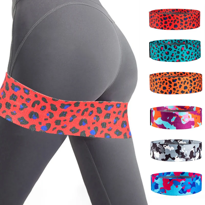 Leopard Print Fitness Resistance Bands Set by COYOCO - Booty Bands for Yoga, Pilates, Home Gym, and Workout Accessories