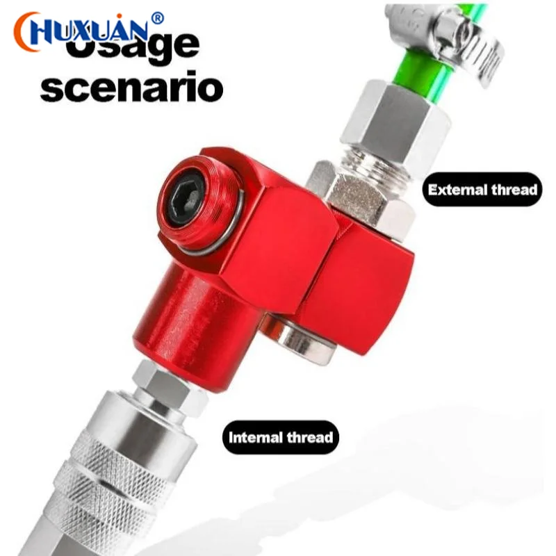 

[Q]1/4 NPT 360 Degree Swivel Air Connector Aluminum Pneumatic Rotary Joint For Air Tools Adapter Air Compressor Accessories