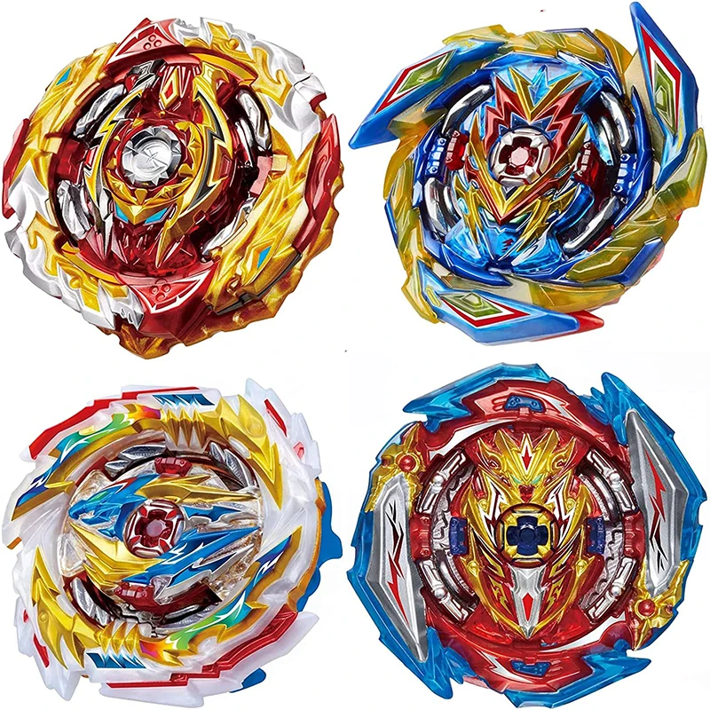 

4PCS Spinning Top Super King Burst B173 Infinite Achilles B172 World Spriggan B163 B171 without Launcher Kids Toys for Children