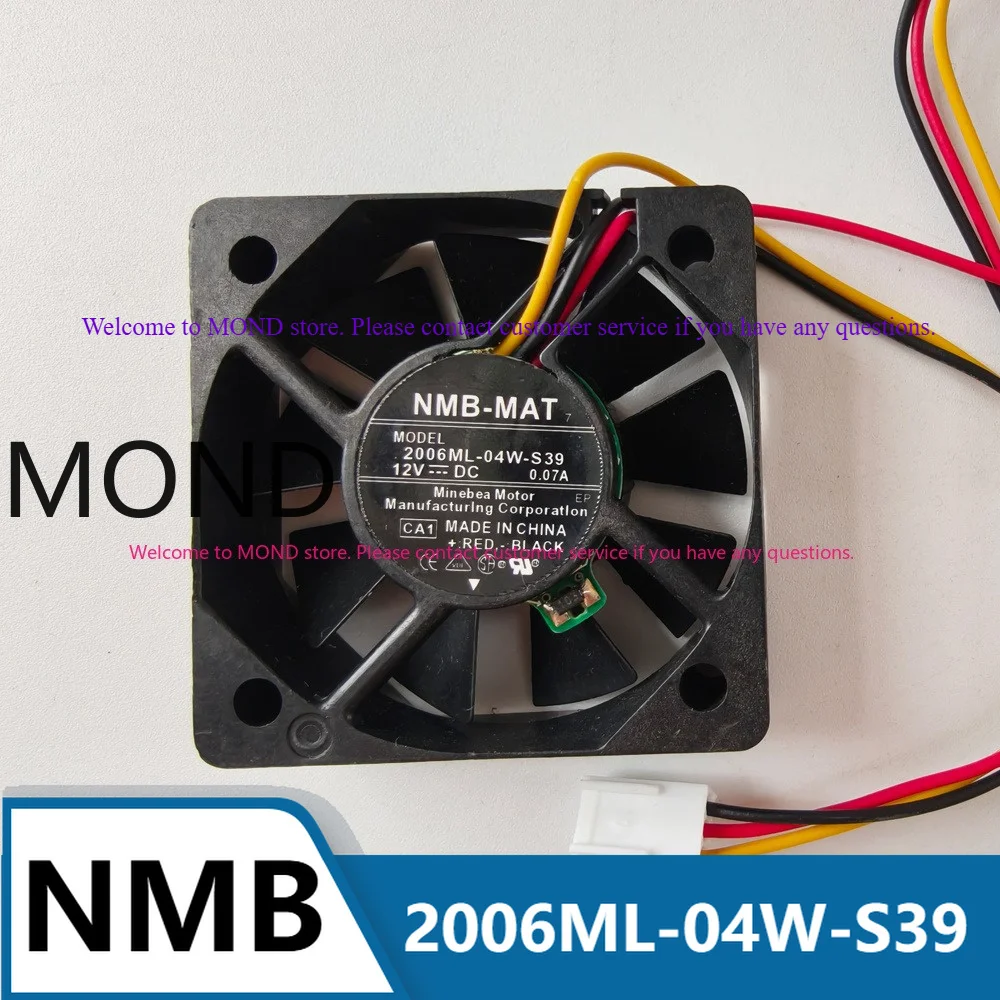 2006ML-04W-S39 Server Fan for NMB NMB-MAT High Air Flow Axial CPU Power Supply Inverter Cooling Fan 5010 5CM 12V 0.07A