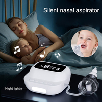 Electric Nose Cleaner With Music And Soft Glow Powerful Electric Nasal Aspirator Rechargeable Vacuum For Infants