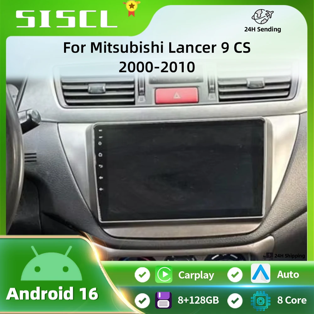 

For Mitsubishi Lancer 9 CS 2000 2001 2002-2010 Car Radio Carplay multimedia video player GPS DSP Car Autoradio 2din Android 16