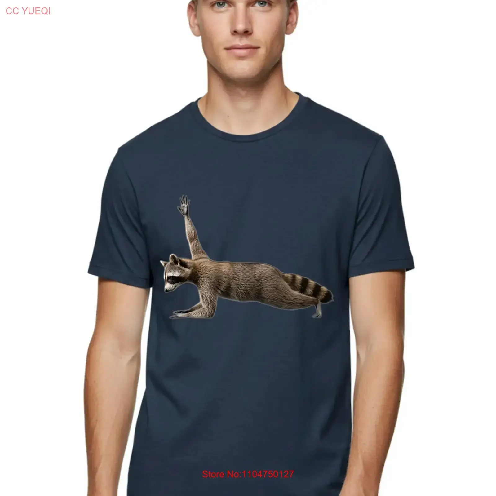 Raccoon Yoga Pose Mens T Shirt 100 Cotton Casual Summer Wear vintage Washed fashion Top For Everyday Wear graphic