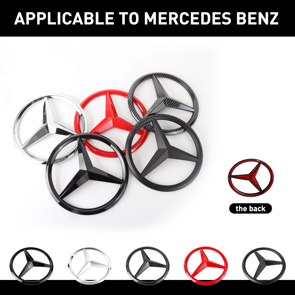 188 millimetri Auto Griglia Anteriore Distintivo Della Decalcomania Della Copertura Emblema Accessori Per Mercedes Benz B/C/E/S Classe A Classe