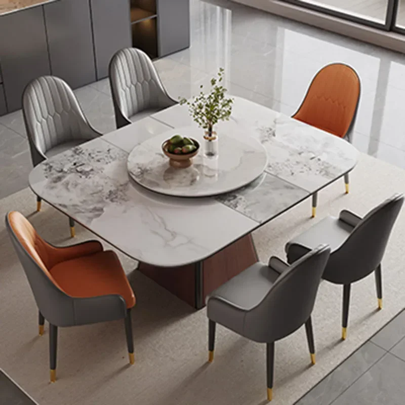 

Multifunctional Designer Dining Table Mid Century Modern Restaurant Center Space Saving Dining Table Mesa Comedor Furniture