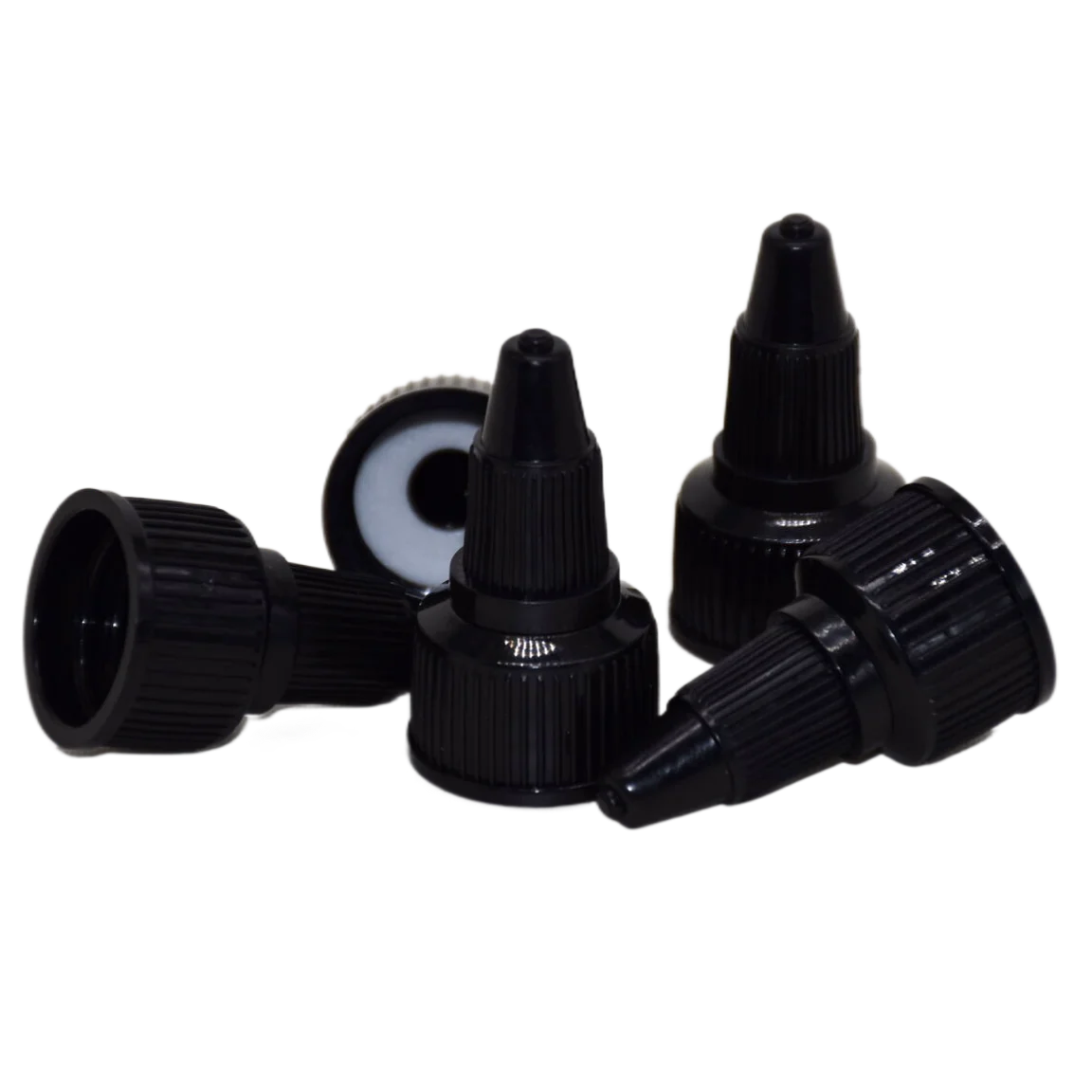 

Black 18mm Plastic Twist off Cap for PE PET Bottles Hair Gel Water Bottle Covers Replacement Lids 25pcs per Lot