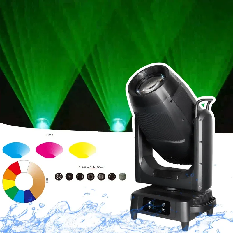 

New Arrival Waterproof IP65 Led 1000W CMY+CTO Cutting Beam Spot Wash Moving Head Light With 4 Prism DMX Professional Stage Event