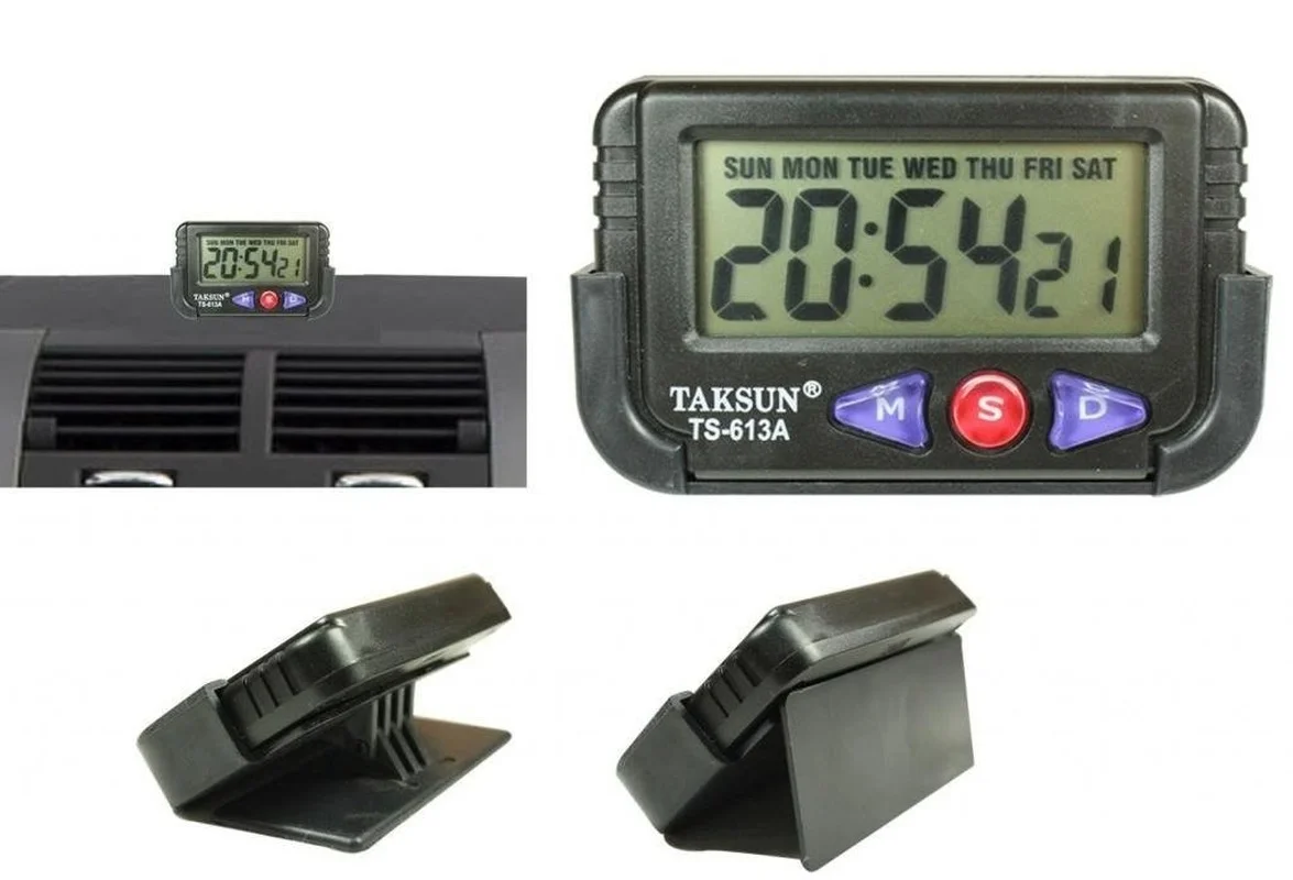 Car Dashboard/Desk Alarm and Stopwatch with Flexible Stand for Maruti Wagon R