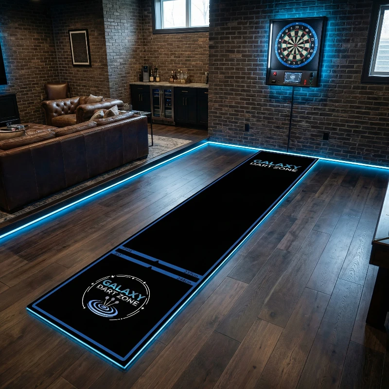 VIKAMA Polyester Durable Dart Mat Anti Slip Throwing Line Carpet Indoor Dart Sports Home Game Room Home Decoration view 4