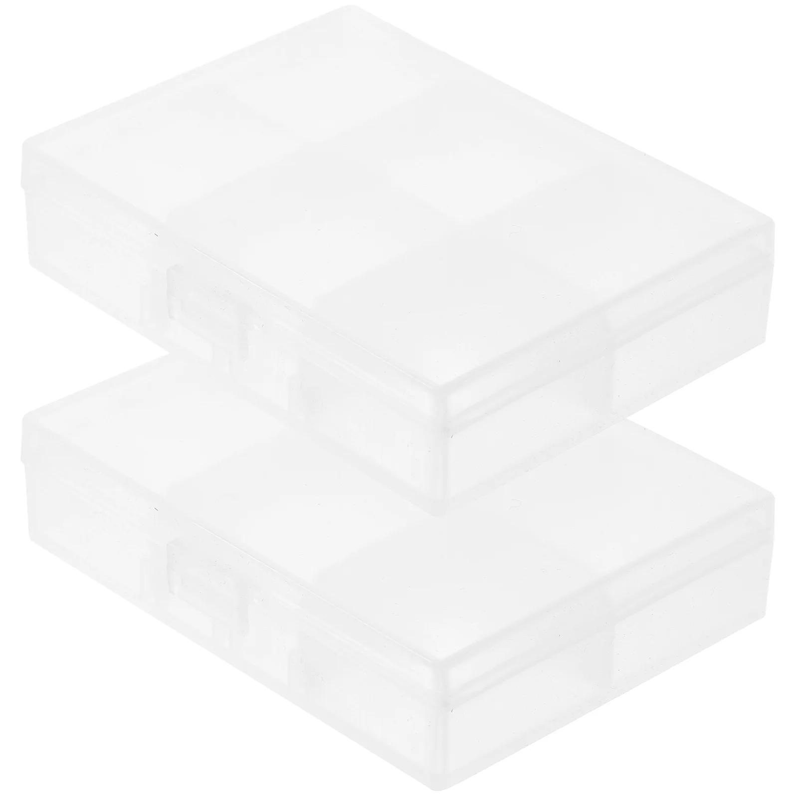 

2pcs Photo Storage Boxes Card Organizing Cases Hardware Screw Storage Transparent Plastic Container For Small Parts Fasteners