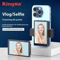 2024 new mobile phone selfie mirror display suitable for iPhone rear camera, magnetic suction phone clip for taking photos