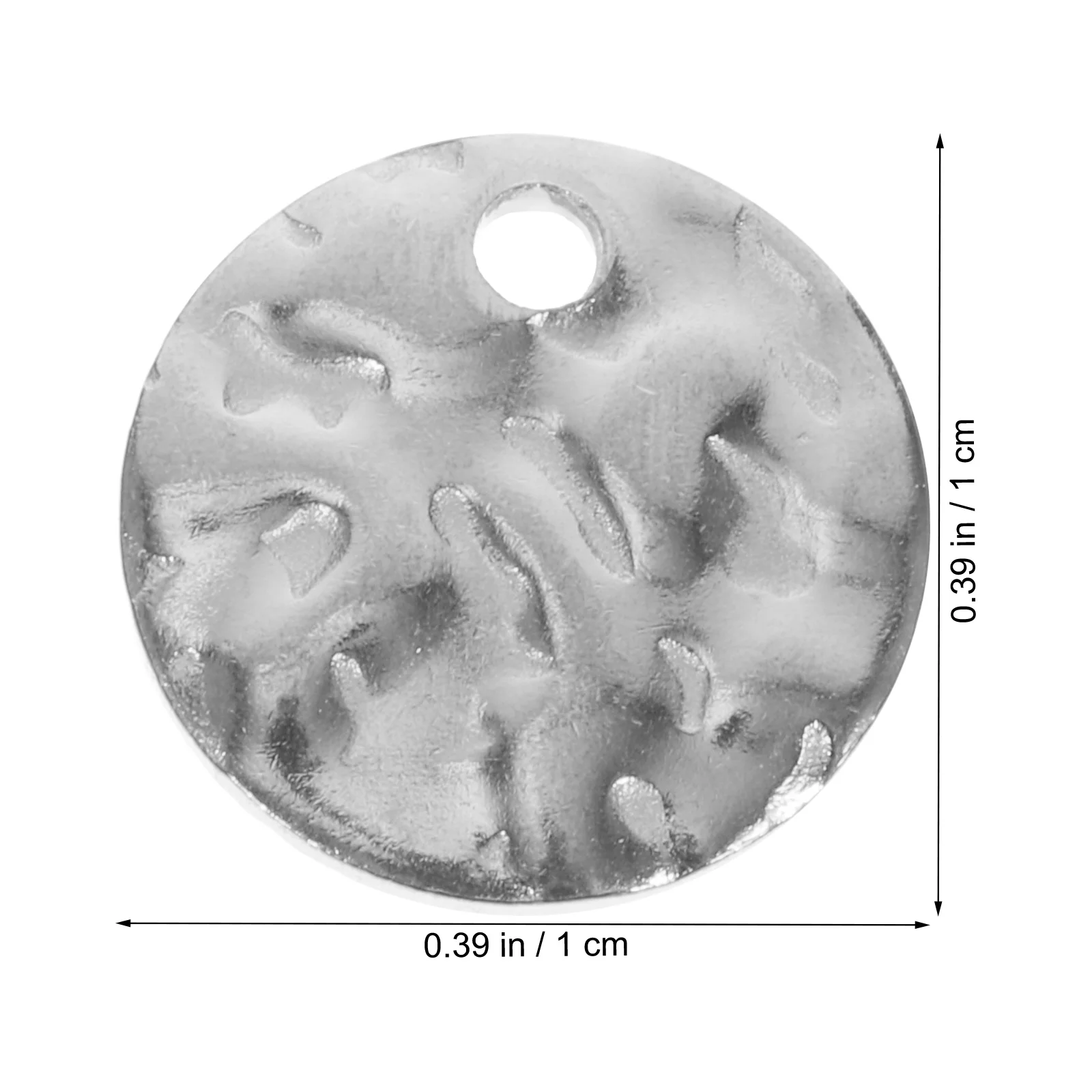 60Pcs Stainless Steel Disc Charms DIY Pendants Alloy Jewelry Accessories for Bracelet Earrings Necklace Craft Supplies