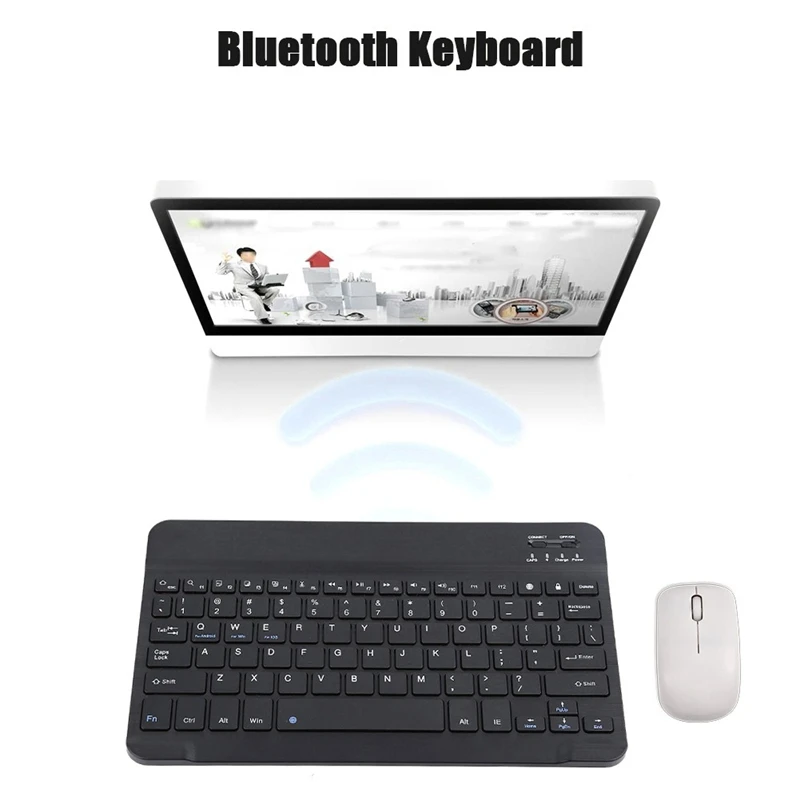 Teclado Bluetooth portátil para Tablet e PC, Gaming Acessórios