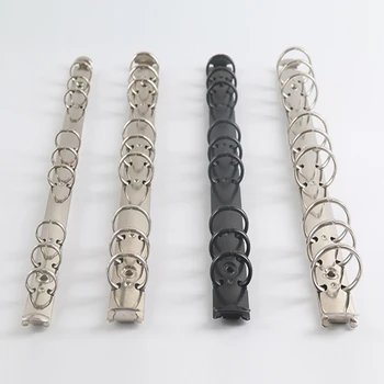Notatnik B5 9-otworowy metalowy segregator luźny 15-30mm spiralne klipsy do bindowania notatnik segregatory akcesoria biurowe