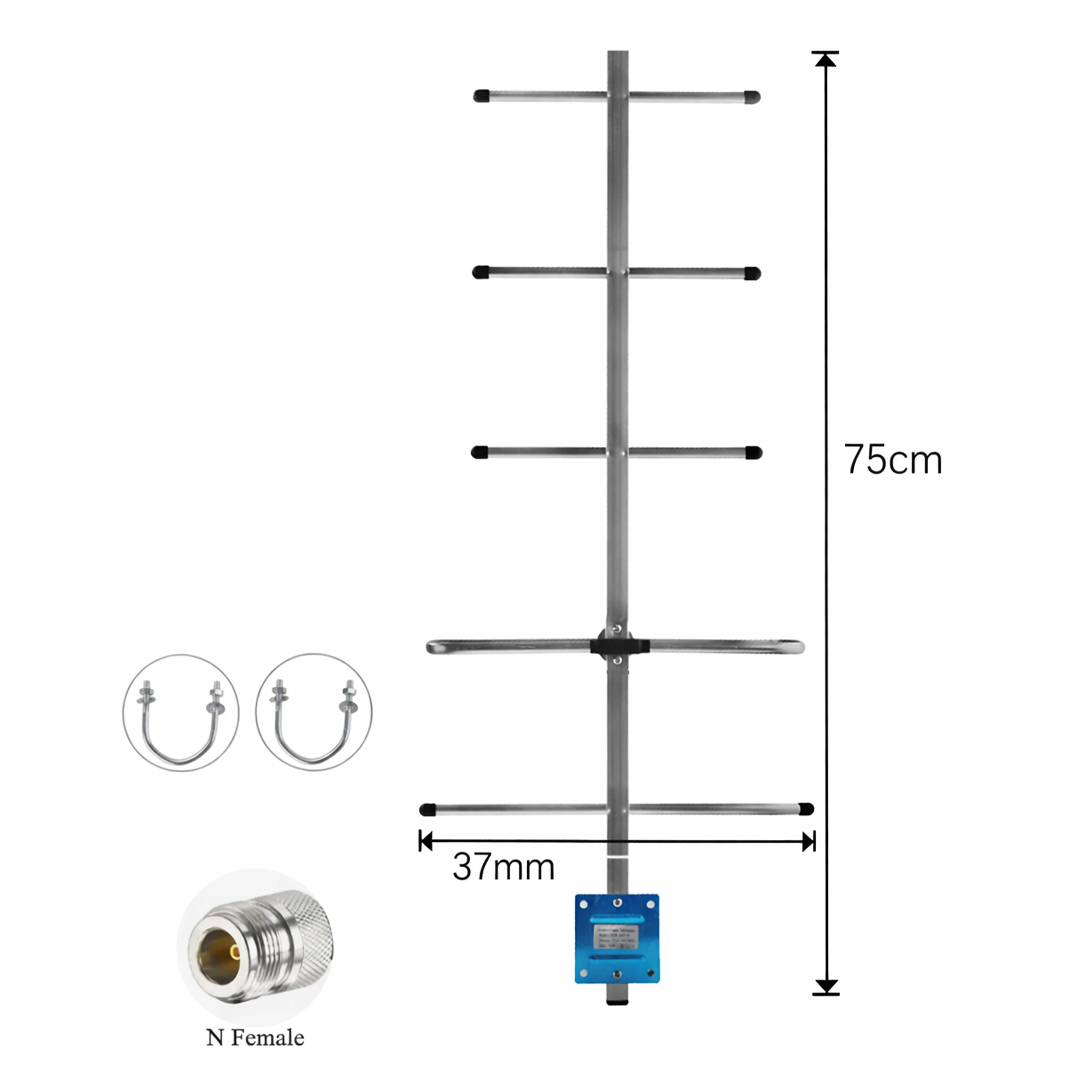 uhf-433mhz-yagi-gamma-antenna-10dbi-high-gain-with-so239-connector-for-tyt-md398-baofeng-bf-888s-radios