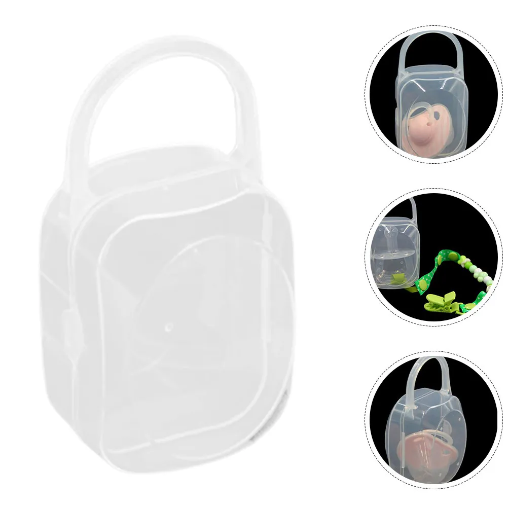 

12Pcs Portable Clear Pacifier Carrying Box for Travel Baby Pacifier Organizer Reusable PP Infant Storage Container with Wide
