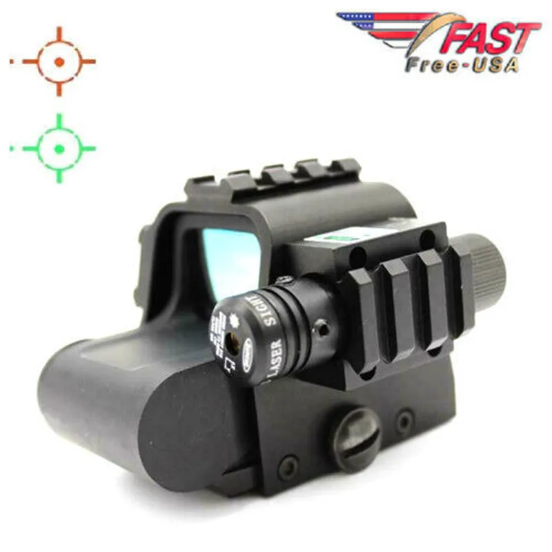 

Green/Red Dot Sight Scope 22mm Tactical Rail Shell with Green Laser and battery