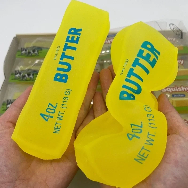 Formbarer Butter-Vaseline-Stick, Käse-Stick, Quetsch-Stressabbau-Spielzeug zur Angstlinderung, Squishy Fidget Vaseline – Detail 1