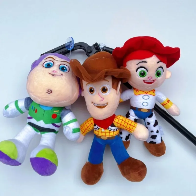 Série de Pelúcias Toy Story, Bonecos de Pelúcia Woody, Buzz Lightyear e Jessie, Bonecos de Cartoon Fofos para Decoração de Quarto Infantil e Aniversário