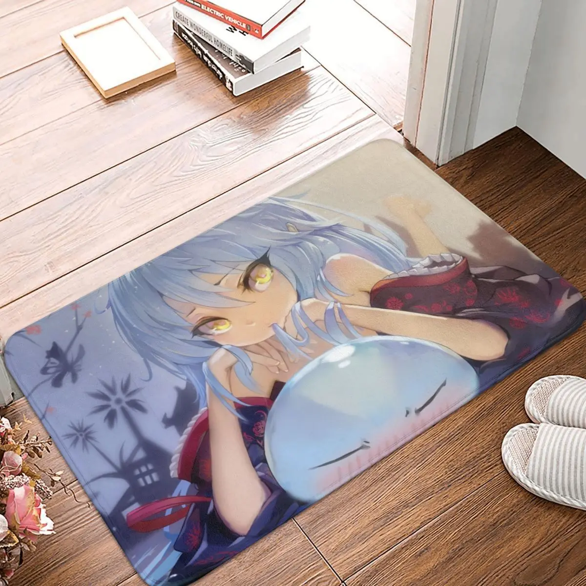 That Time I Got Reincarnated As A Slime Anime Bathroom Non-Slip Carpet Rimuru Kawaii Bedroom Mat Welcome Doormat Home Decor Rug