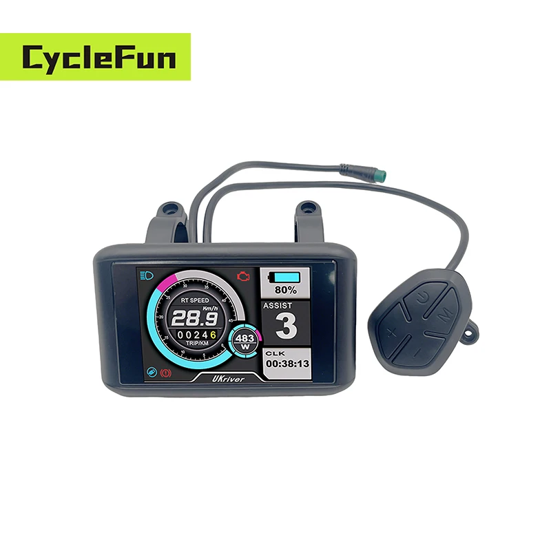 36V-72V TFT Color APT Protocol UKC1 Display Speedometer for Sabvoton SVMC-APT Version Controller