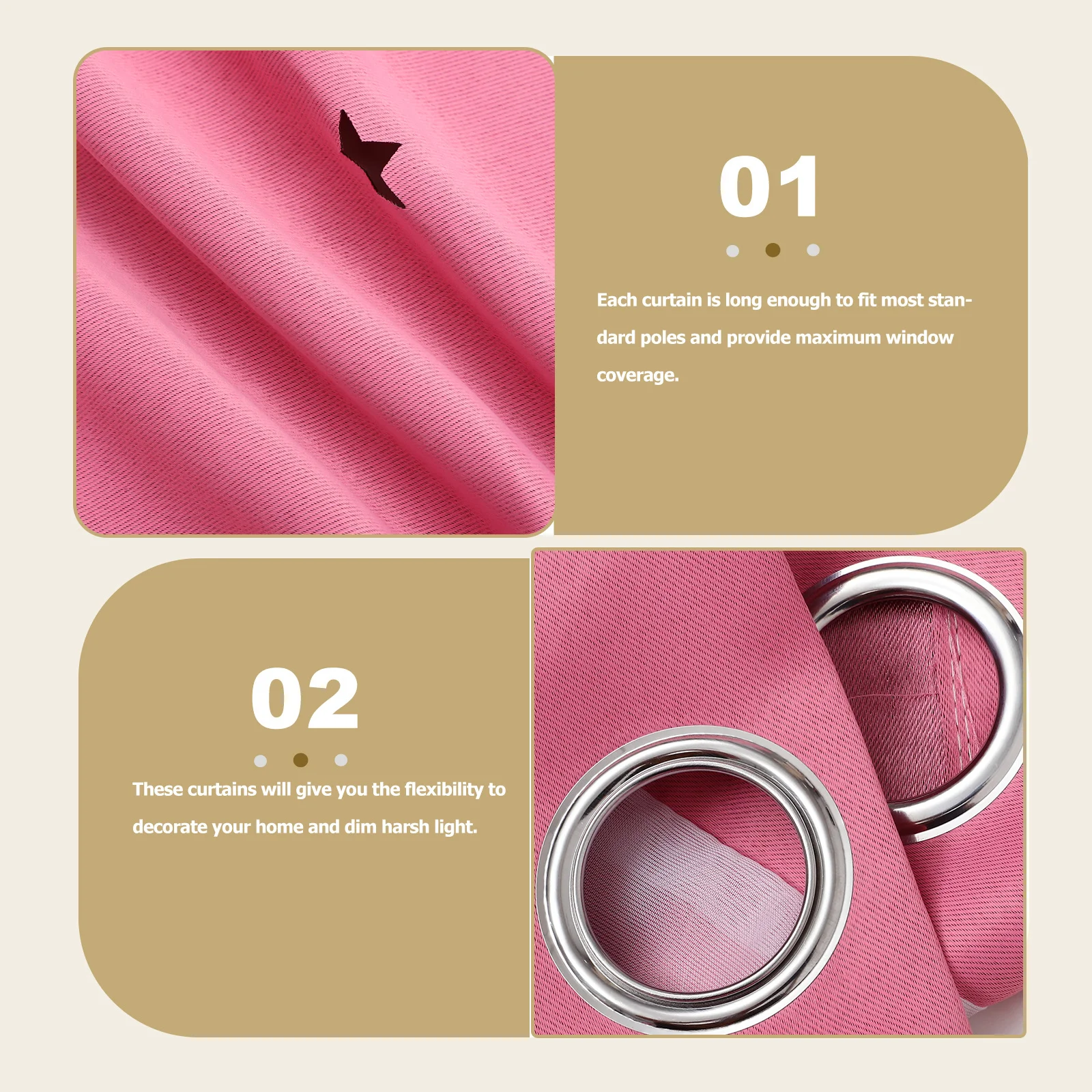 Cortina opaca estilo princesa para dormitorio, bloqueo de luz de doble capa, oscurecimiento de ventana, decoración del hogar