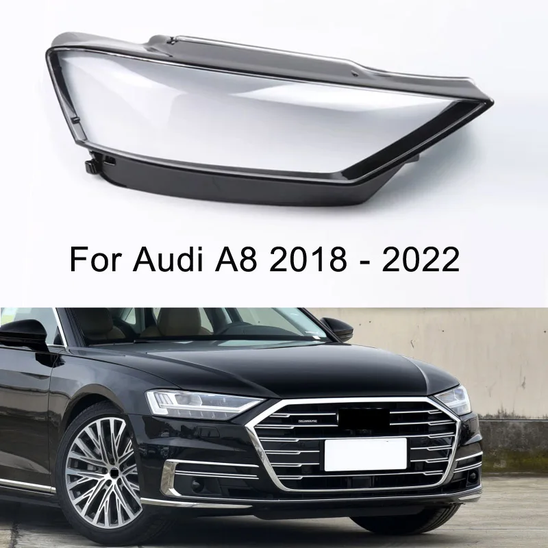 

For Audi A8 A8L S8L D5 2018 2019 2020 2021 2022 Headlamp Cover Headlight Shell Lens Plexiglass Replace Original Lampshade