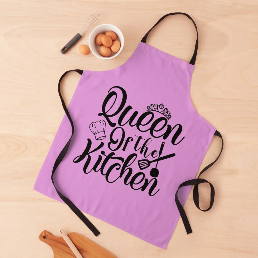

Queen of Kitchen Apron cookings for women Dress Apron