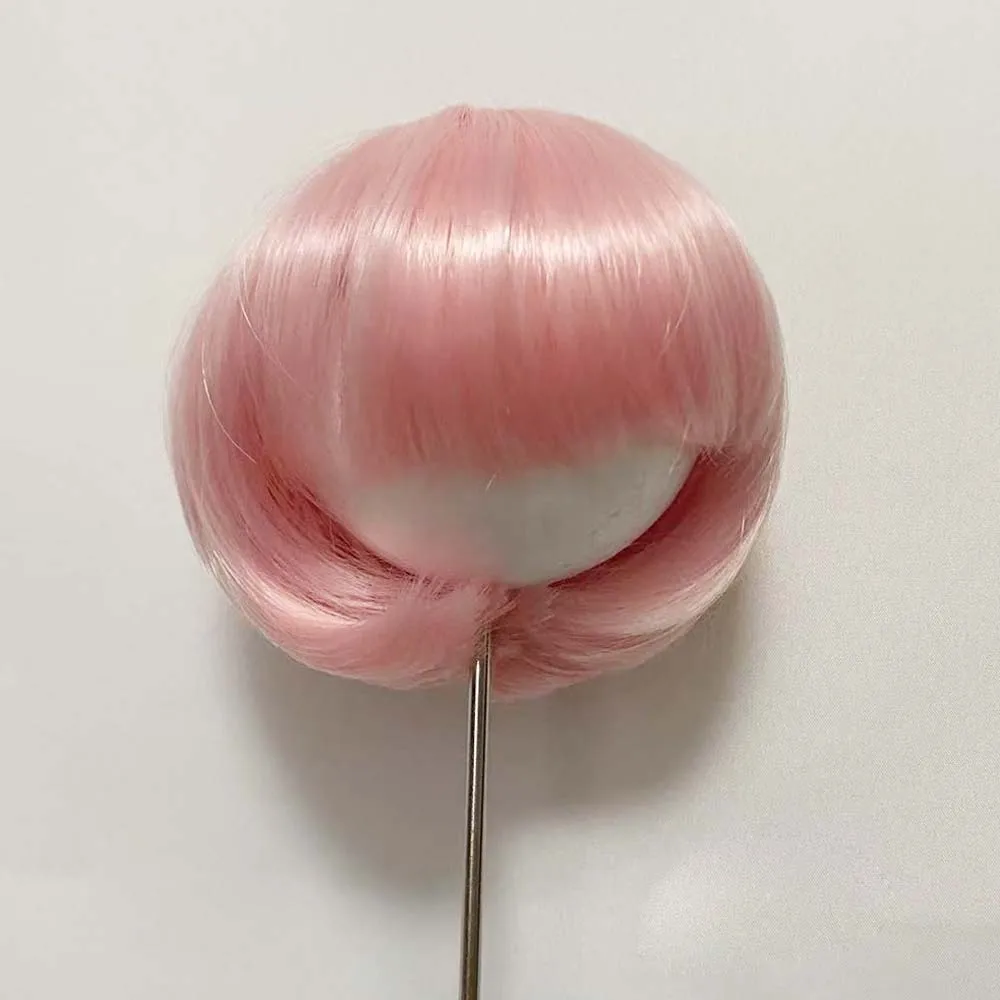 

1/3 1/4 1/6 1/8 Bjd Wig High Temperature Short Pink Wire Bjd Wig SD For BJD Doll Hair Wig