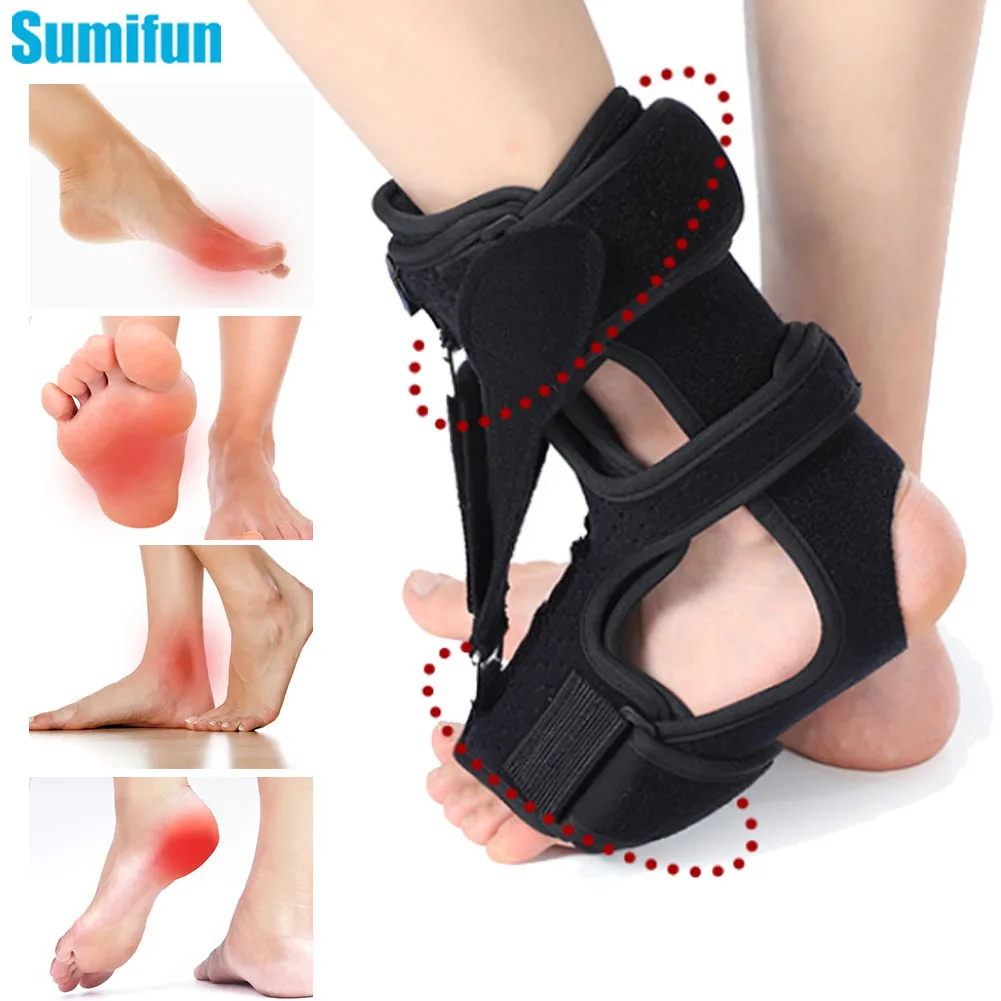 

1Pcs Adjustable Foot Drop Brace Ankle Brace Plantar Fasciitis Protector Plantar Fasciitis Arch Foot Pain Achilles Tendon Support