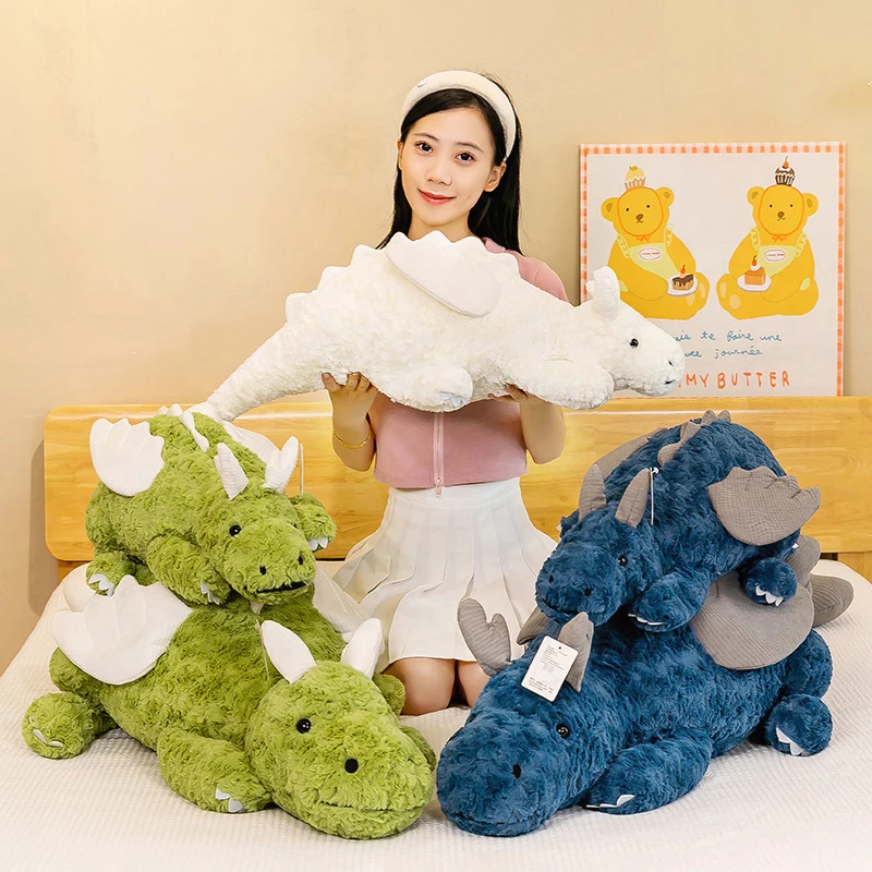 

Kawaii Plush Toy Stuffed Dragon Pillow Large Cuddly Flying Dragon Doll for Kids Birthday Gift Soft Stuffed Animal Plushie