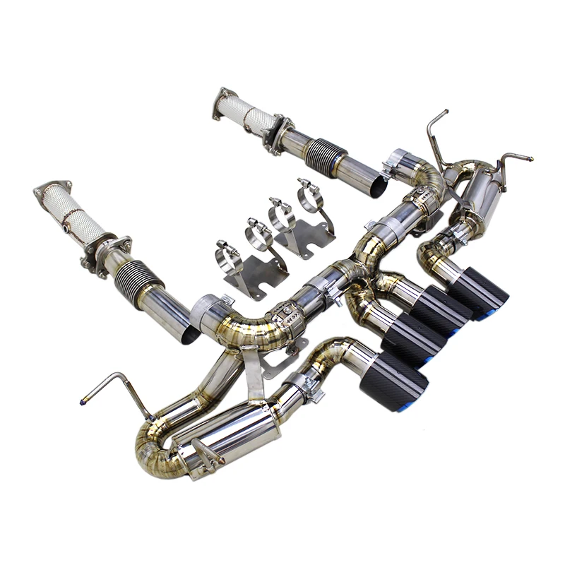 

OEM Full System For Chevrolet CORVETTE C8 Z06 2019-2025 Titanium Exhaust Pipe Catback Downpipe With Heat Shield Muffler Escape