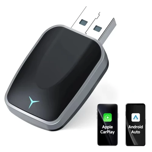 Imagen 1 del producto Nuevo 2 en 1 inalámbrico Carplay AI Box Android Auto Plug And Play aplicable para convertir el coche Original con cable Carplay a inalámbrico