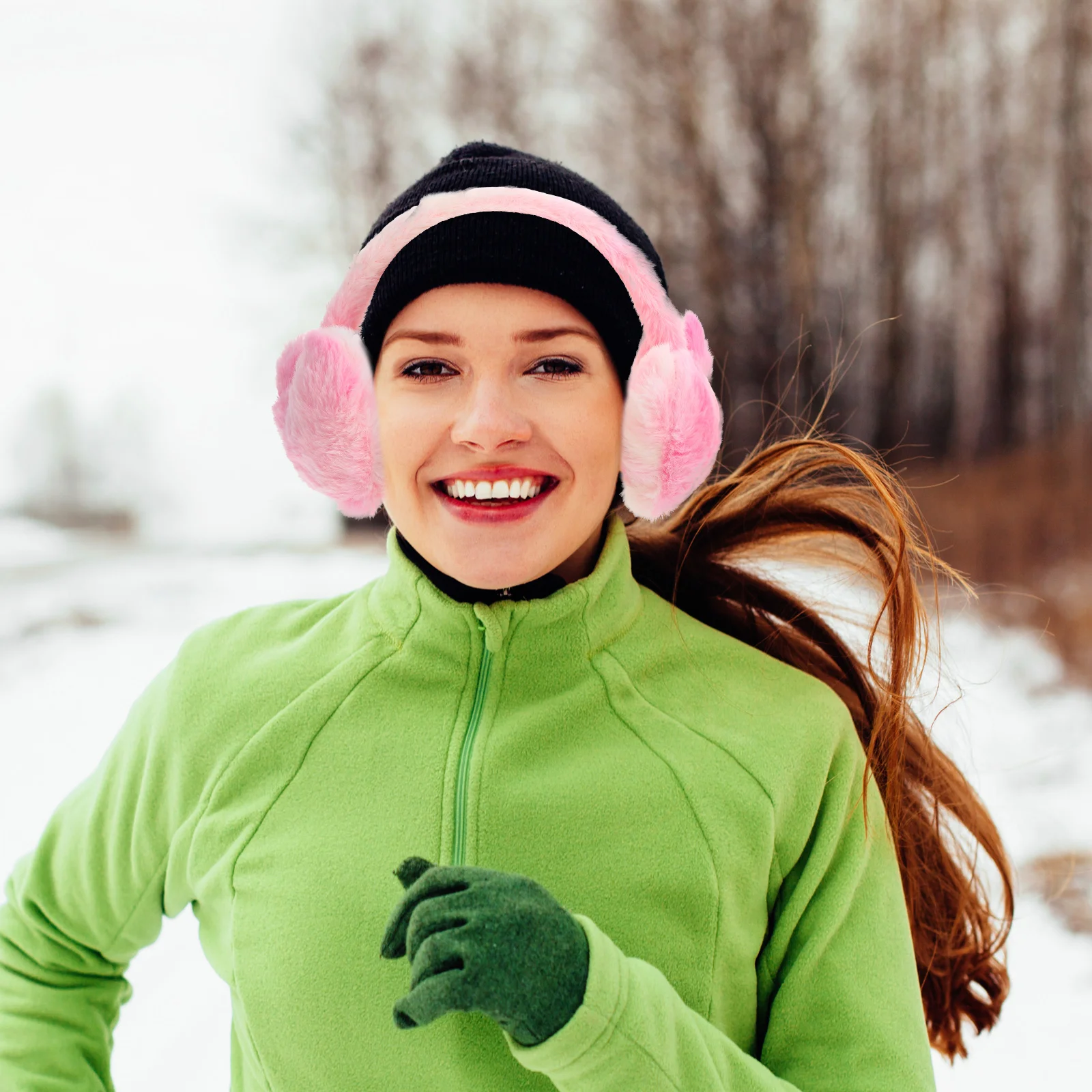 Amor manguito inverno para mulheres capas de clima frio ajustável aquecedor ao ar livre aquecedores de pelúcia criança