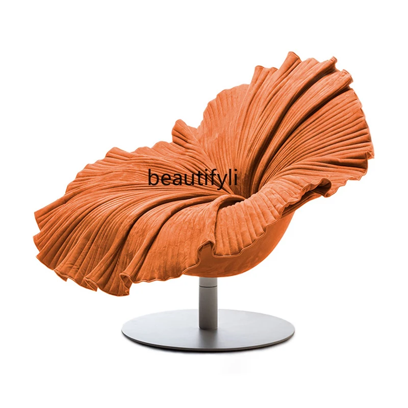 360 Degrees Rotating Petals Couch Single Creative Art High Backrest Beauty Salon Hotel Chair chairs living room