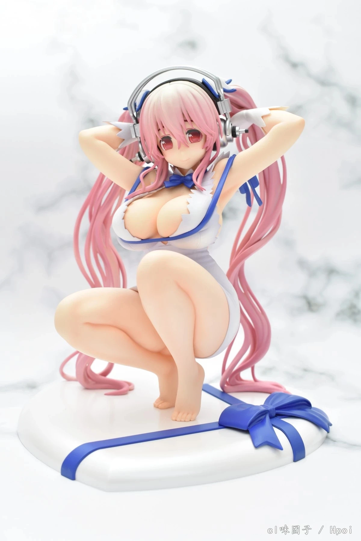 Figura de acción Sexy de Anime SUPERSONICO, modelo de sentadillas de Bikini Sonico, colección de muñecas de regalo de PVC, juguetes de decoración