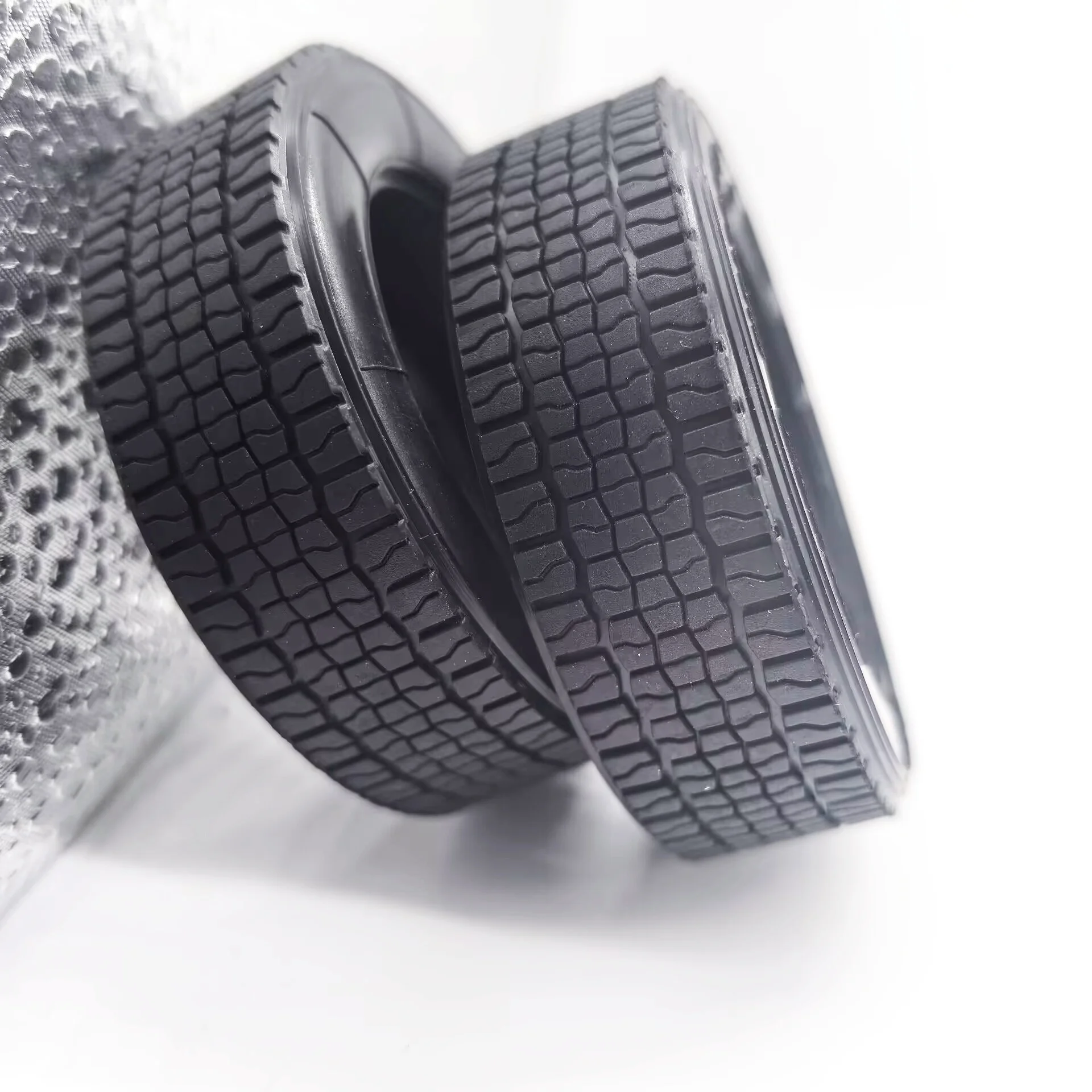 RC 1/14 1 Pair Truck Narrow And Wide Tire for Tamiya Hydraulic Excavator Loader Dump Truck for VOLVO Trailer Tipper DIY Parts