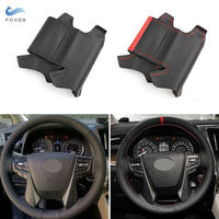 For Toyota Alphard Vellfire 30 2016 2017 2018 2019 2020 2021 2022  Car Steering Wheel Cover Microfiber Leather Trim Accessories