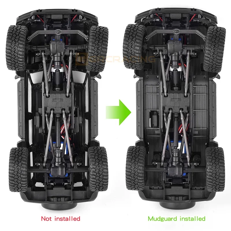 Plastic Simulation Central Control Seat Interior + Fender Decorate for 1/10 RC Crawler Car Traxxas TRX4 BRONCO Accessories