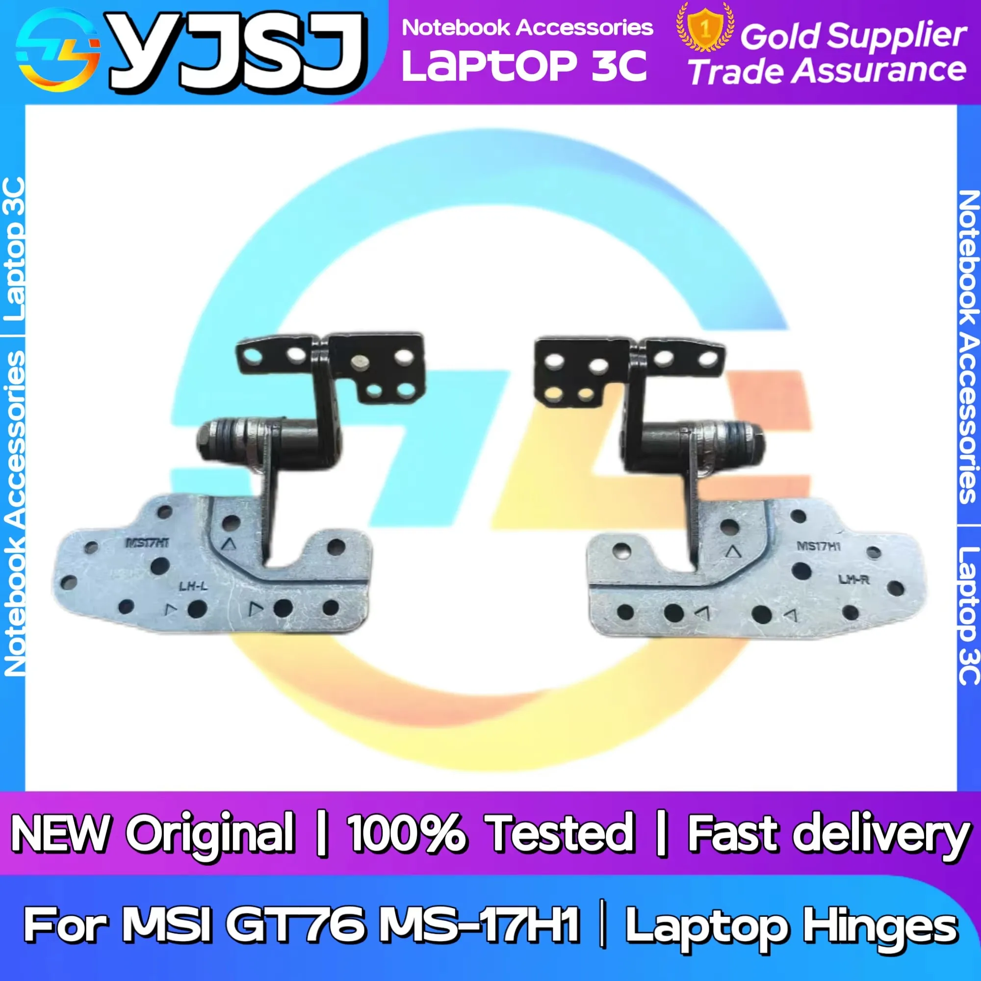 New Original Laptop Notebook Hinges For MSI GT76 MS-17H1 built-in left and right Hinges LCD Screen Hinge