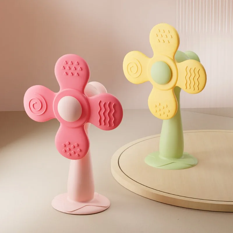 Hot Style Small Flower Style Windmill Style Baby Hand Chime Can Chew and Bite Baby Toddler Toys Exquisite Kawaii Gift for Friend