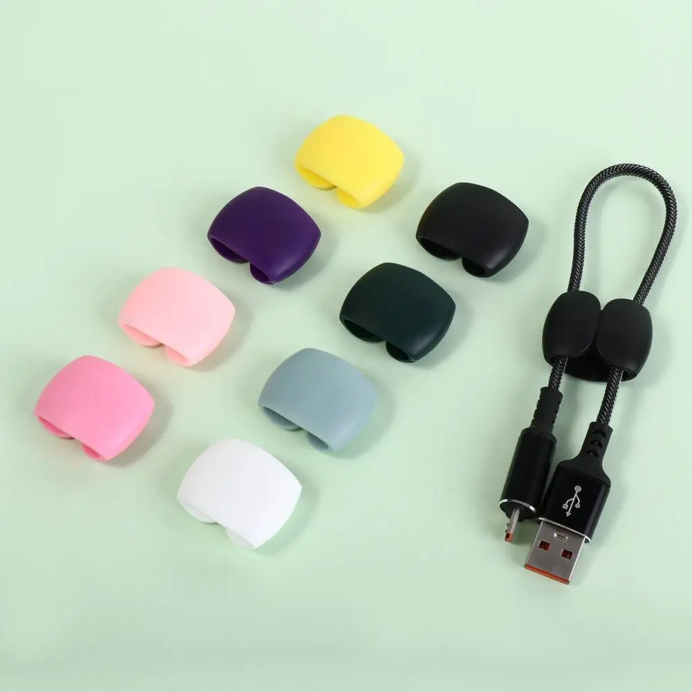 

5pcs Cable Holder Cable Management Cable Organizer Arrangement Buckle Simplicity Wire Winder Tidy Portable Cord Clip Earphone