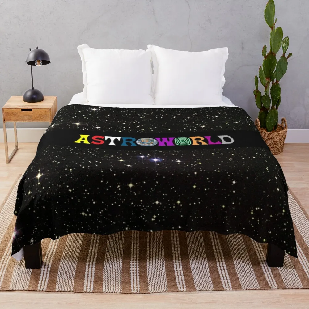 Astroworld Throw Blanket large fluffy plaid big thick furry couple blanket