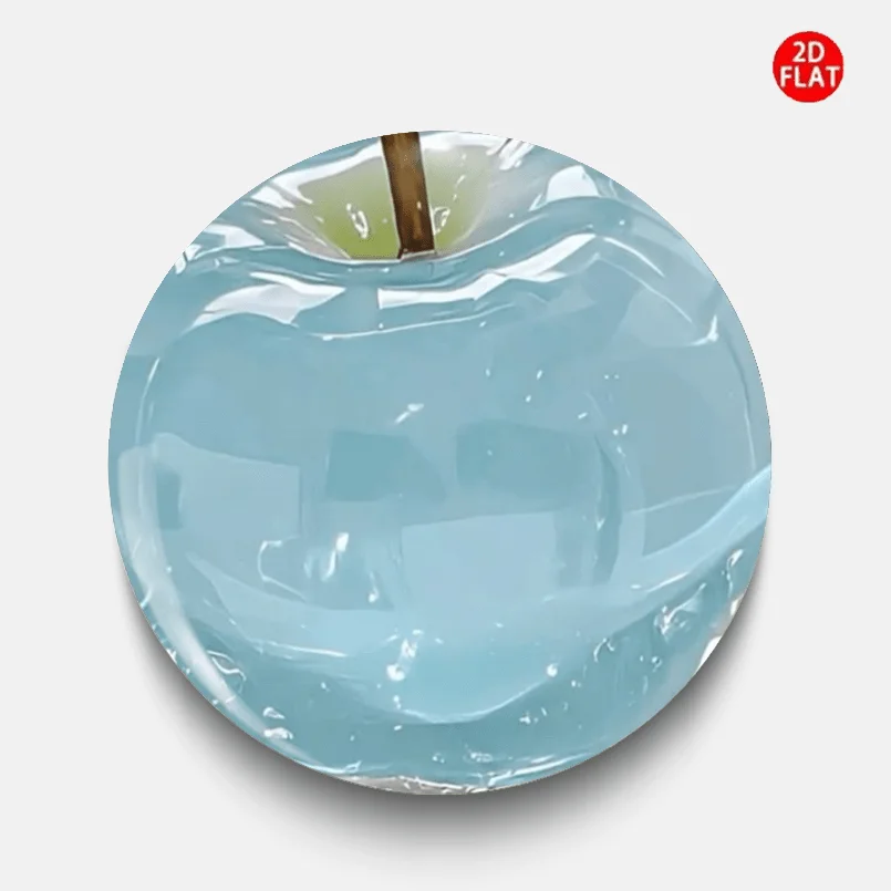 

(2D FLAT) Blue Apple Classic Fashion Brooch/Pin/Badge, perfect for jeans, clothes, backpacks and hats, perfect for collecting trinkets, ideal gifts for festivals, events and parties.