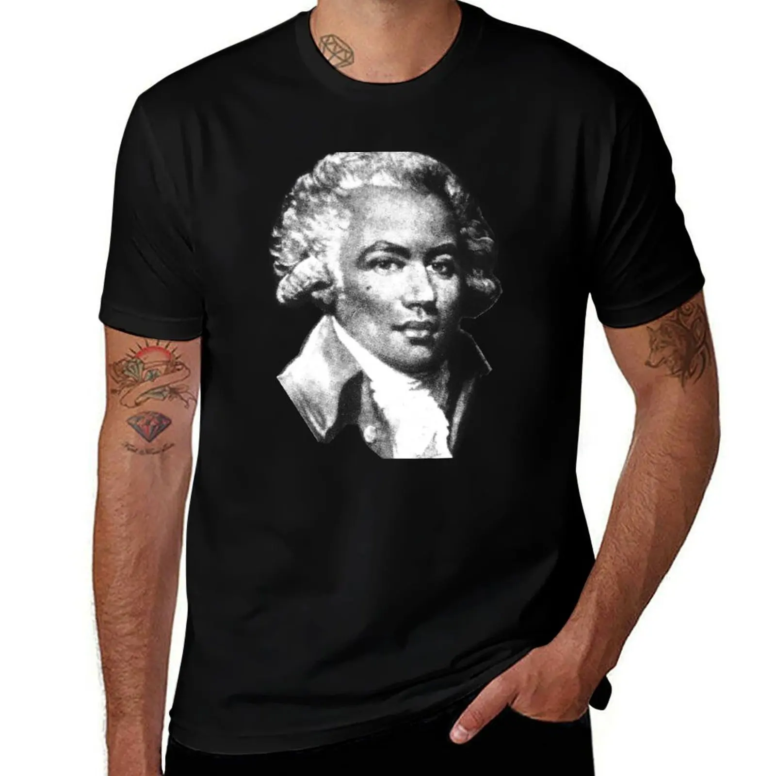

Chevalier de Saint-Georges - the First Black Composer T-Shirt man tshirt man t shirt heavy cotton T-Shirt