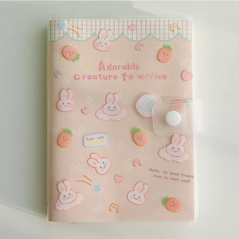 Ins Girl Cute Notebook Fivela impermeável Multi-função Cor Página Mão Livro Rubber Sleeve Notebook