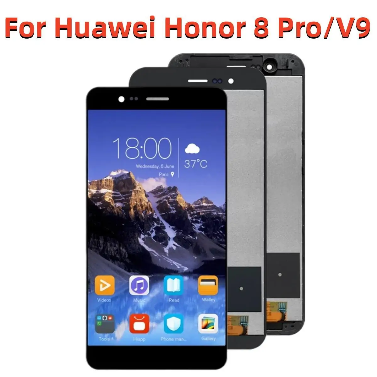 

Original 5.7" For Huawei Honor 8 Pro LCD Display Touch Screen With Frame Digitizer Assembly For Honor V9 LCD DUK-L09 DUK-AL20